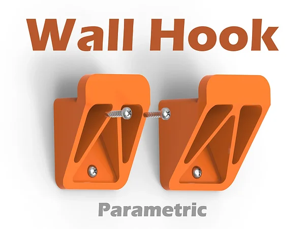 Wall Hook Set in Six Depths