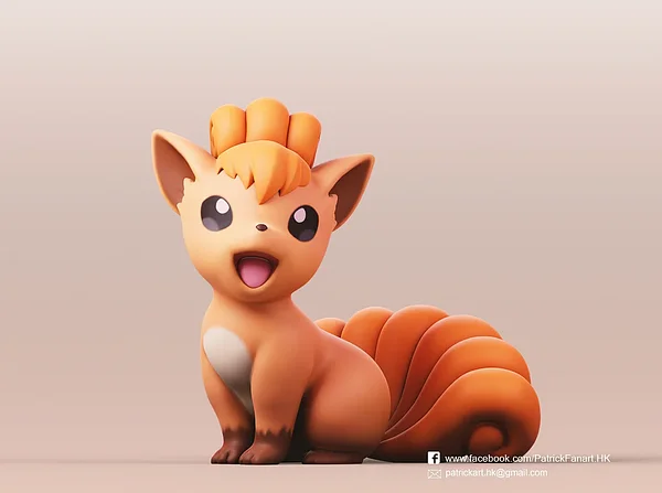 Vulpix Pokémon Figure