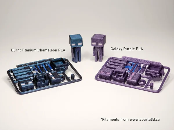 Minecraft-Inspired Enderman Mini Figure Kit Card / Keychain