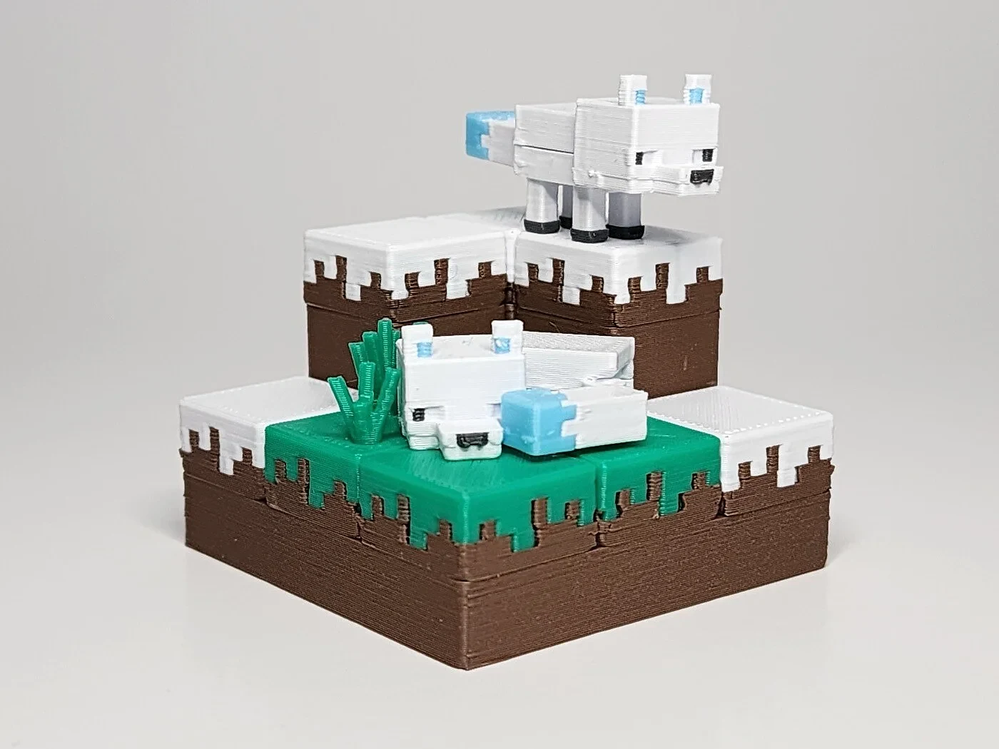 Minecraft-Inspired Fox Mini Figure Kit Card/ Keychain – view 3